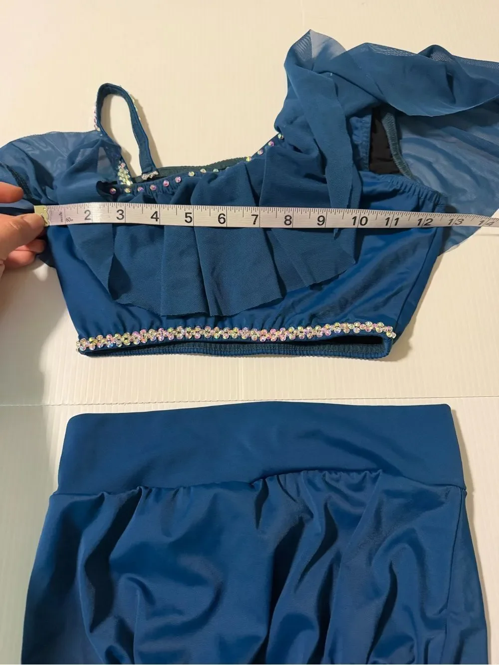 Kelle dance costume contemporary lyrical blue WILDEST DREAMS pants set 3669 teen